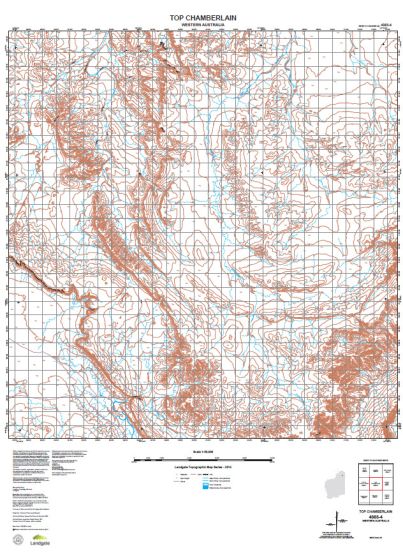 4363-4 Top Chamberlain Topographic Map by Landgate (2015)