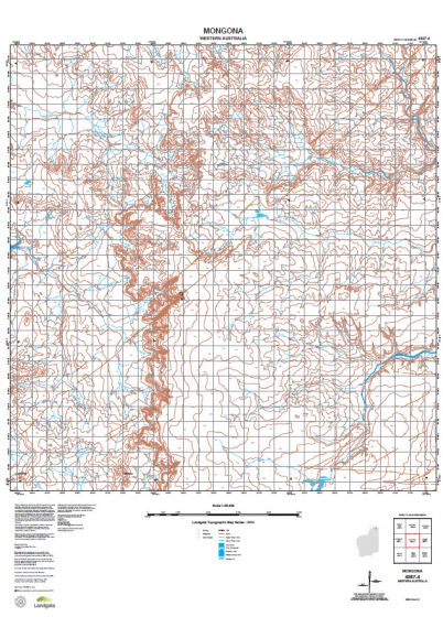 4367-4 Mongona Topographic Map by Landgate (2015)