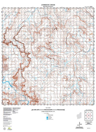 4368-4 Johnson Creek Topographic Map by Landgate (2015)