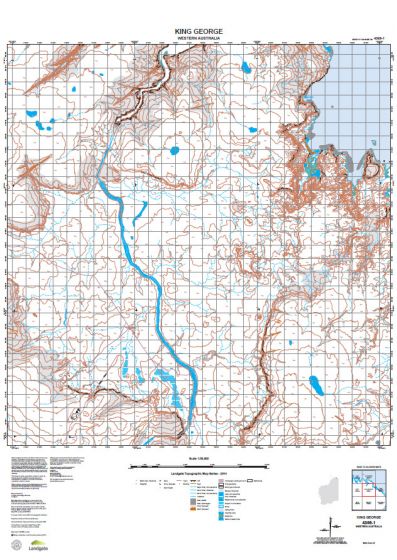 4369-1 King George Topographic Map by Landgate (2015)