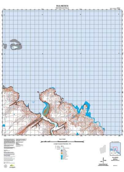 4370-2 Rulhieres Topographic Map by Landgate (2015)