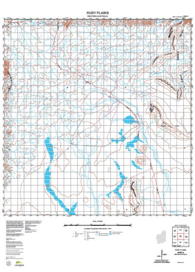 4460-4 Ruby Plains Topographic Map by Landgate (2015)