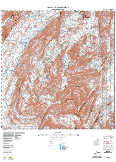 4463-4 Mount Remarkable Topographic Map by Landgate (2015)