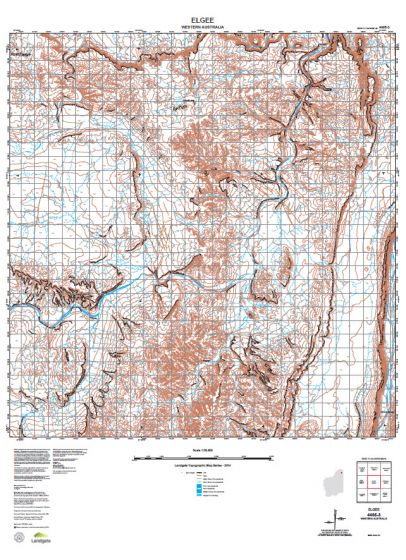 4465-3 Elgee Topographic Map by Landgate (2015)