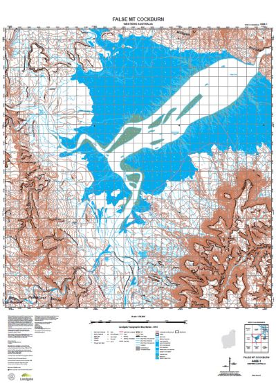 4466-1 False Mt Cockburn Topographic Map by Landgate (2015)