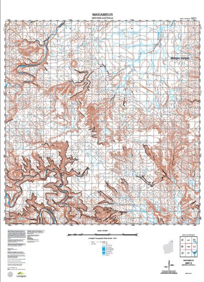 4467-3 Warambur Topographic Map by Landgate (2015)