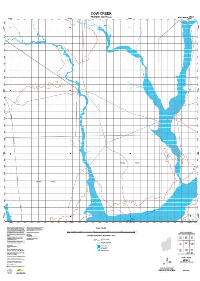 4560-1 Cow Creek Topographic Map by Landgate (2015)