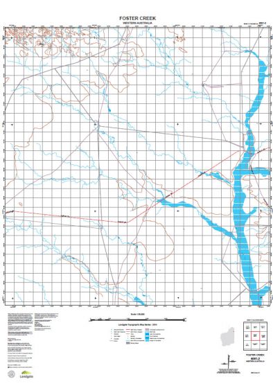 4561-2 Foster Creek Topographic Map by Landgate (2015)