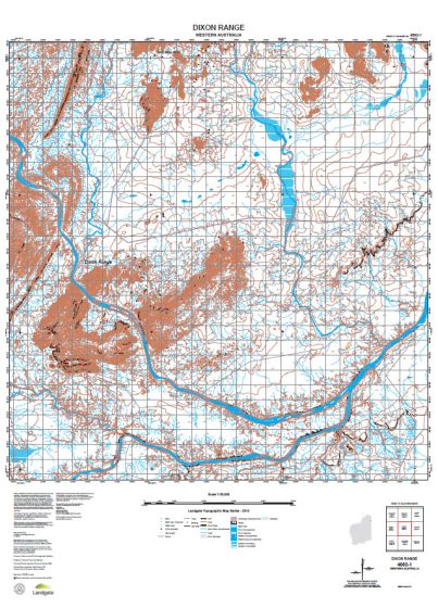 4562-1 Dixon Range Topographic Map by Landgate (2015)