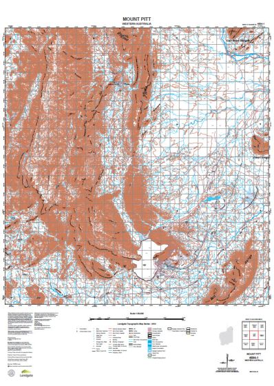 4564-1 Mount Pitt Topographic Map by Landgate (2015)