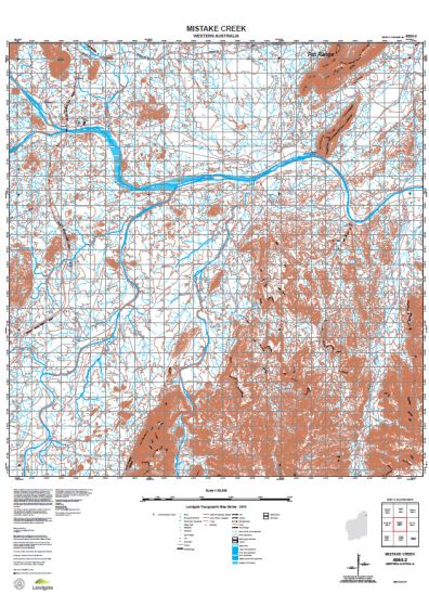 4564-2 Mistake Creek Topographic Map by Landgate (2015)
