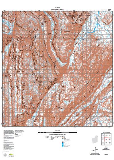 4565-4 Saw Topographic Map by Landgate (2015)