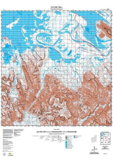 4566-1 Goose Hill Topographic Map by Landgate (2015)