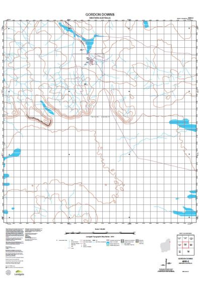 4660-3 Gordon Downs Topographic Map by Landgate (2015)