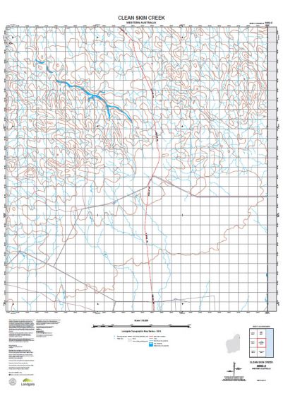4662-2 Clean Skin Creek Topographic Map by Landgate (2015)