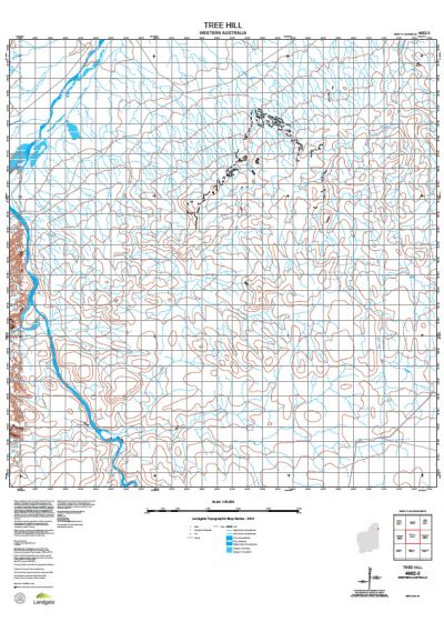 4662-3 Tree Hill Topographic Map by Landgate (2015)