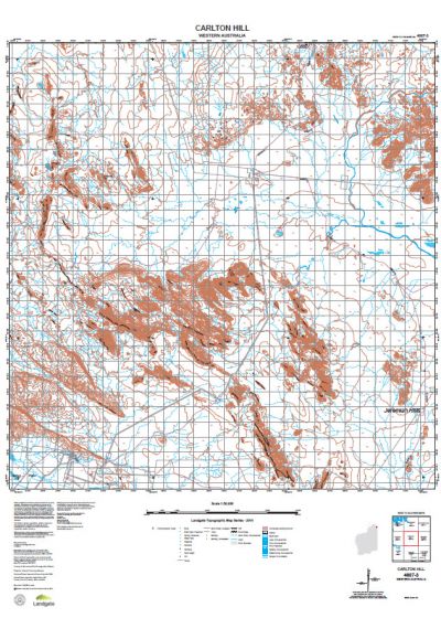 4667-3 Carlton Hill Topographic Map by Landgate (2015)