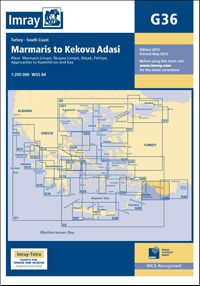 Nautical Chart G36 Marmaris to Kekova Adasi (2015)
