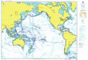 Nautical Chart BA 4002 A Planning Chart for the Pacific Ocean (1995)
