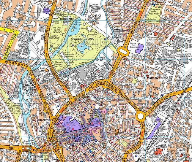 Buy Leicester Street Map City Map by A-Z Maps (2016) – The Chart & Map Shop