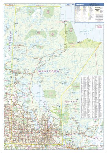 Manitoba Map-Small Wall Map by Lucidmap (2016)