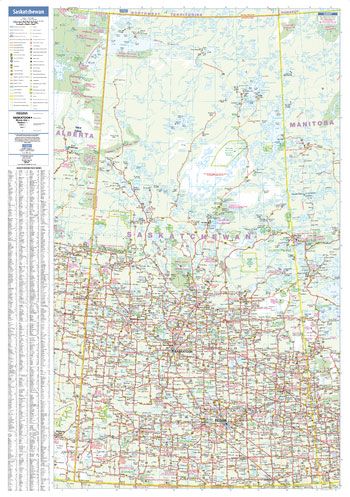 Saskatchewan Map-Large Wall Map by Lucidmap (2016)