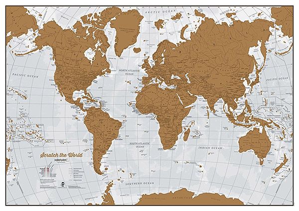 Scratch the World Map by Maps International (2016)