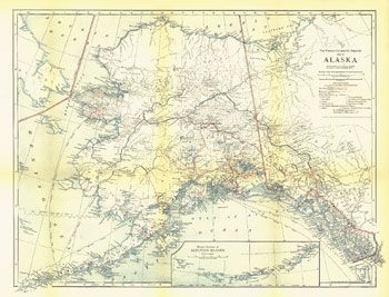 Alaska Wall Map (1914)