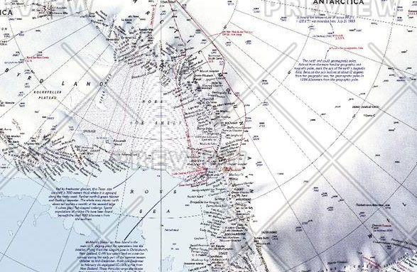 Buy Antarctica (1987) Wall Map by National Geographic – The Chart
