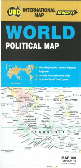 World Political Map (16th Edition) by Universal Publishers (2016)