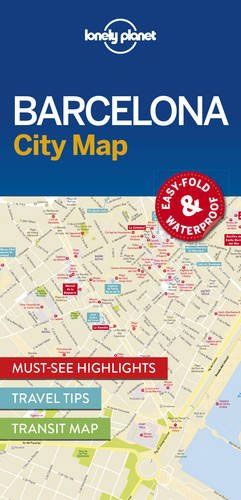 Barcelona City Map (1st Edition) by Lonely Planet (2016)