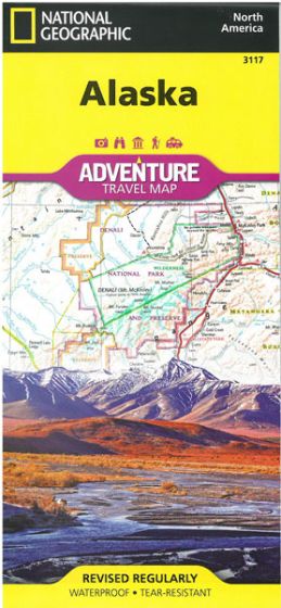 National Geographic Alaska Travel Map (1st Edition) (2016)