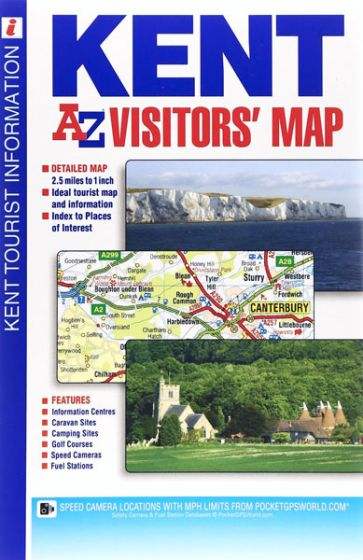 Buy Kent Visitors Road Map (27th Edition) by Geographers` A-Z Maps ...