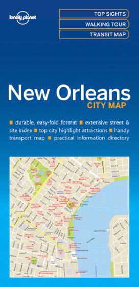 Lonely Planet New Orleans City Road Map (1st Edition) by Lonely Planet (2017)