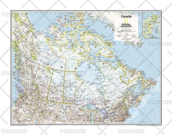 Canada Political-Atlas of the World by National Geographic