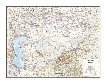 Central Asia-Atlas of the World (10th Edition) by National Geographic