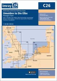 Nautical Chart C26 IJmuiden to Die Elbe by Imray
