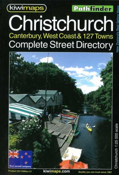 Christchurch & West Coast New Zealand Street Directory (21st Edition) by KiwiMaps
