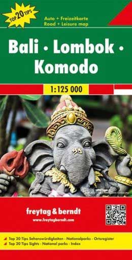 Bali: Lombok: Komodo Road Atlas by Freytag & Berndt