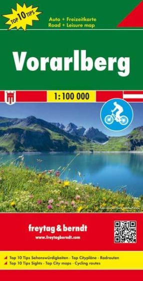 Vorarlberg Road Atlas by Freytag & Berndt