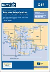 Nautical Chart G15 Southern Peloponnisos by Imray (2017)