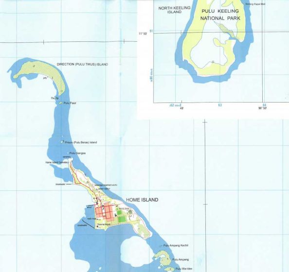 Cocos (Keeling) Islands Topographic Map (1st Edition) by Geoscience Australia (2015)