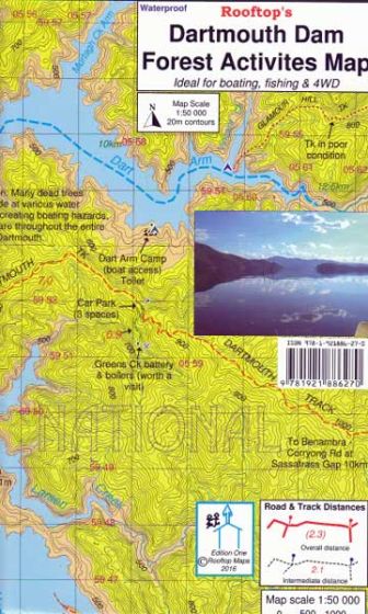Dartmouth Dam Forest Activities Map (1st Edition) by Rooftop Maps