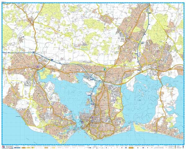 A-Z Street Map of Portsmouth (flat) (1st Edition) by A-Z Maps (2017)