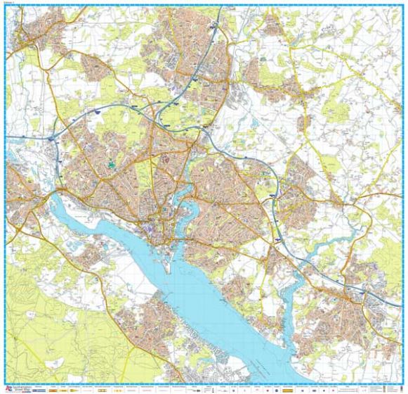 A-Z Street Map of Southampton (flat) (1st Edition) by A-Z Maps (2016)