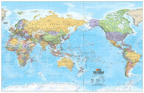 World Supermap Wall Map by Hema Maps