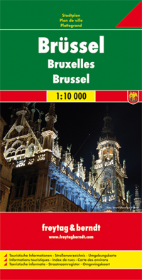 Brussels: City Map by Freytag & Berndt (2009)