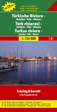 Turkish Riviera: Antalya, Side & Alanya Road Map by Freytag & Berndt (2007)