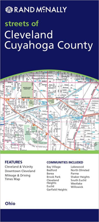 Cleveland & Cuyahoga County: City Map by Rand McNally (2004)