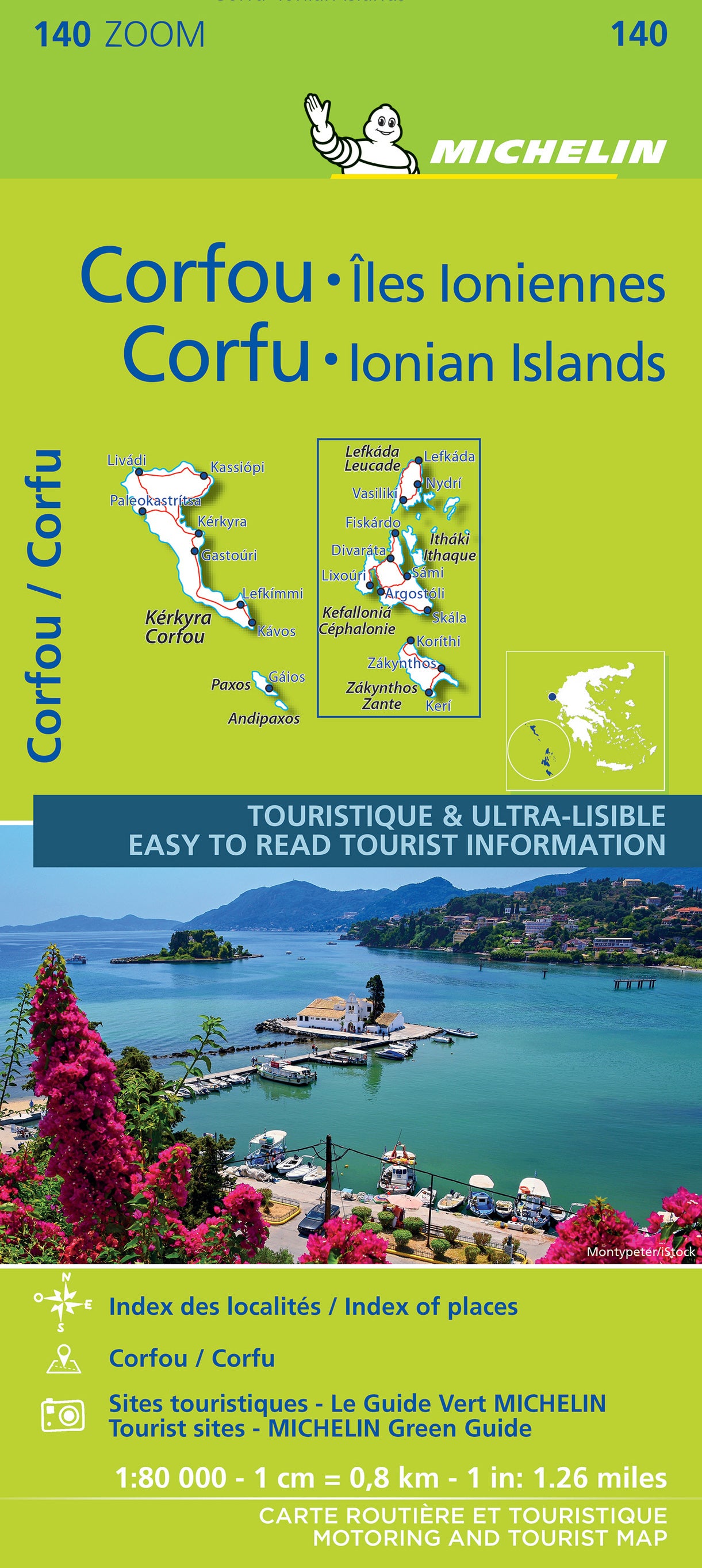 Corfu Road Map 140 by Michelin (2021)